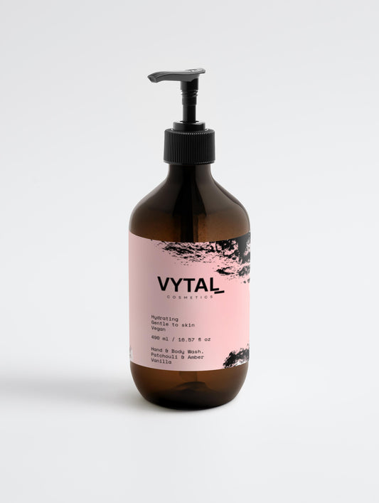 Hand & Body Wash, Patchouli & Amber Vanilla